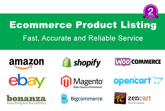 Gig Preview - Upload products add product data entry on ecommerce store