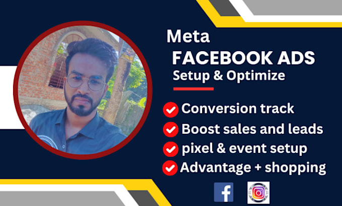 Gig Preview - Setup and manage shopify facebook ads campaign for products sales