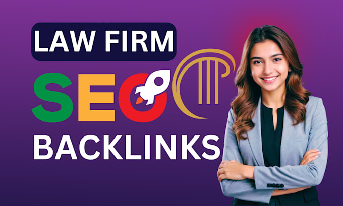 Gig Preview - Do professional law firm SEO backlinks to boost your website ranking