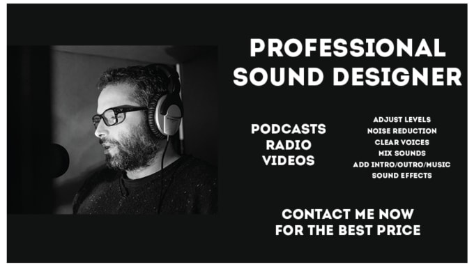 Gig Preview - Do pro podcast audio editing, mix, noise reduction, master