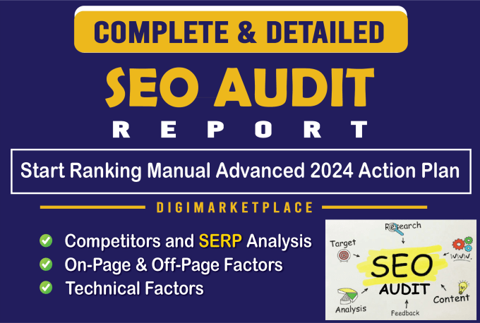 Bestseller - provide an expert SEO audit report with an advanced action plan for top ranking