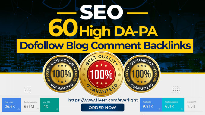 Gig Preview - Create 60 high da dofollow manual blog comments backlinks