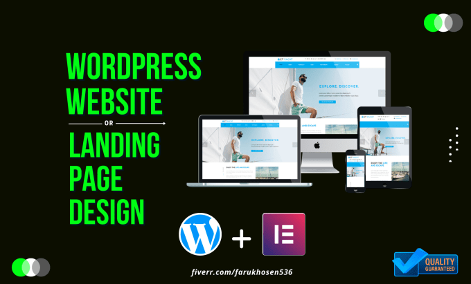 Gig Preview - Design responsive wordpress landing page using elementor pro