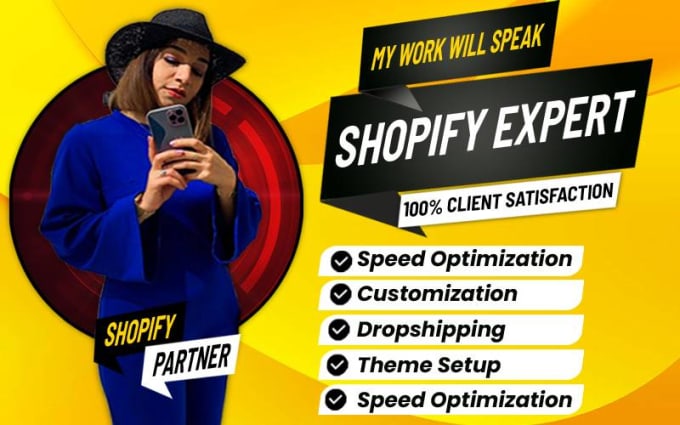 Gig Preview - Setup profitable shopify website or shopify store design