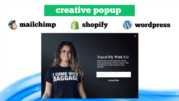 Gig Preview - Setup creative popup on shopify and wordpress