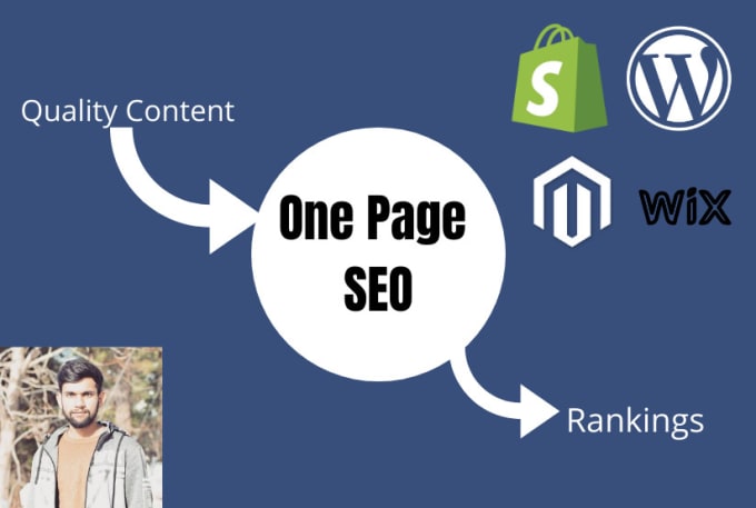 Gig Preview - Do on page SEO of your wordpress, shopify, wix  magento site