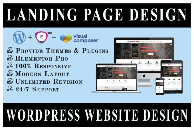 Bestseller - build or update wordpress website landing pages in elementor