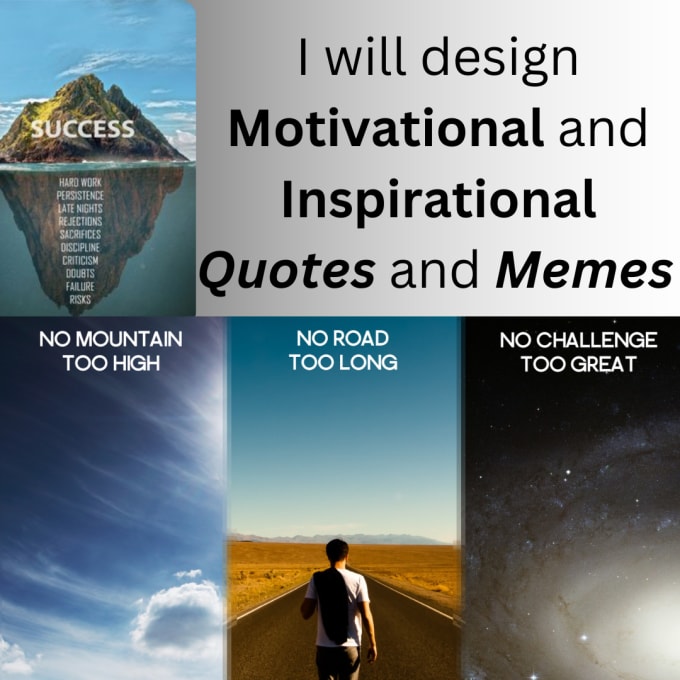 Gig Preview - Design unique and attractive motivational quotes with your logo