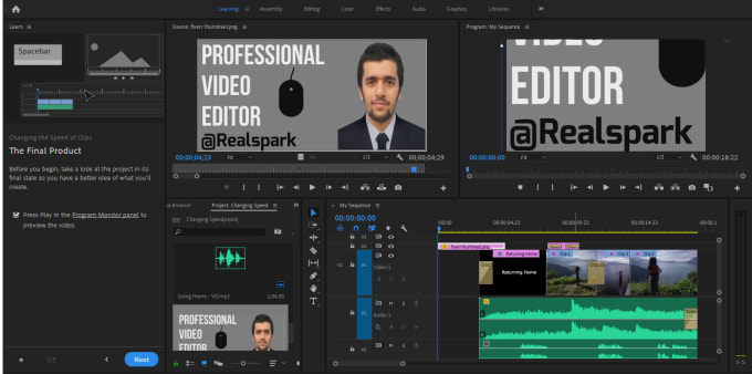 Gig Preview - Do professional video editing in minimum time frame