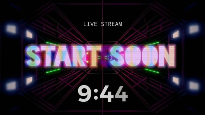 Gig Preview - Create stunning animated countdown for twitch or mixer