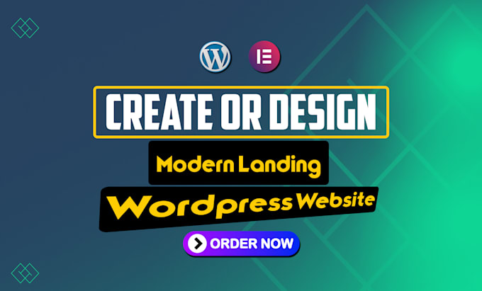 Gig Preview - Create responsive wordpress modern landing page