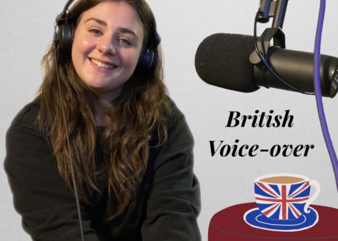 Gig Preview - Record a professional british female voice over