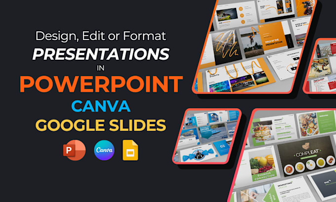 Gig Preview - Design, edit and format presentations in powerpoint, canva or google slides