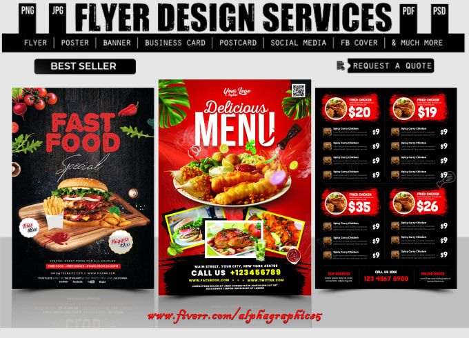 Gig Preview - Design restaurant menu, food truck menu, chalkboard menu, price list