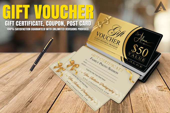 Gig Preview - Design voucher,gift certificate and coupon