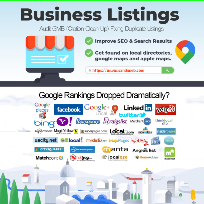 Gig Preview - Do local SEO citations building service