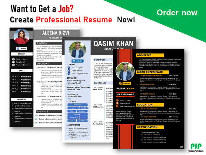 Gig Preview - Make a professional resume template