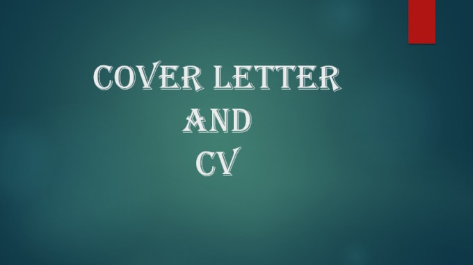 Gig Preview - Make cover letters and CV for you