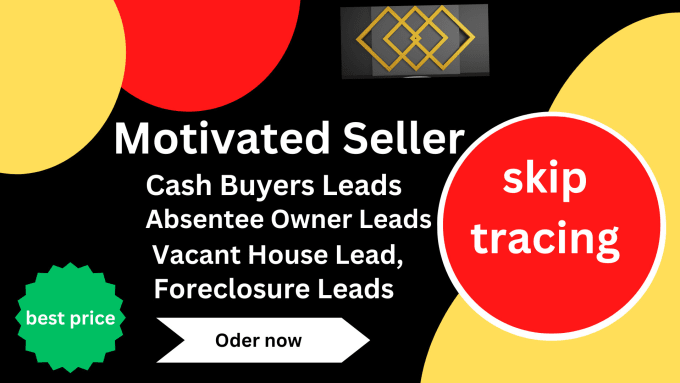 Gig Preview - Provide motivated seller lead skip tracing for real estate