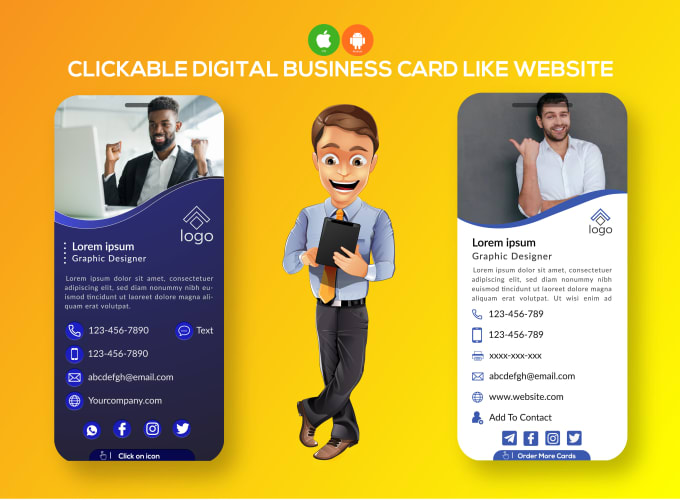 Gig Preview - Create digital business card like website