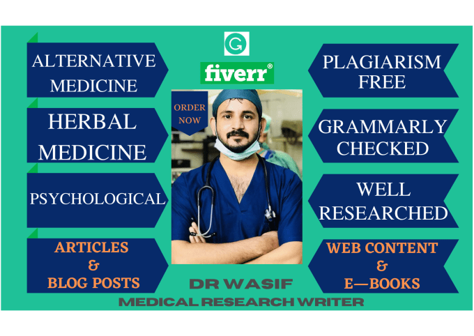 Gig Preview - Write medical articles about alternative medicine