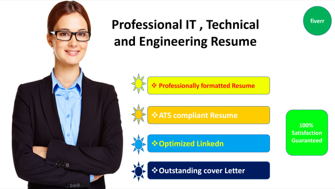 Gig Preview - Provide professional IT, tech and engineering resume