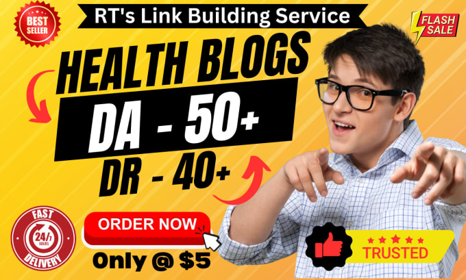 Bestseller - do guest post in da 50 health blogs