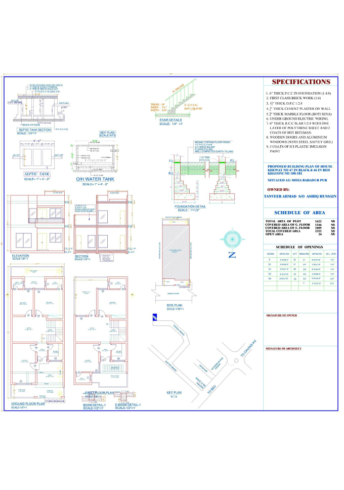 Gig Preview - Design your architectural layout floor plan in autocad