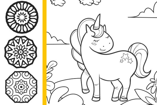 Bestseller - draw coloring book pages and covers for children and adult