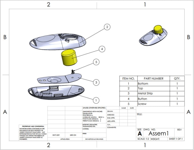 Gig Preview - Create a 3d cad design in just 24 hours