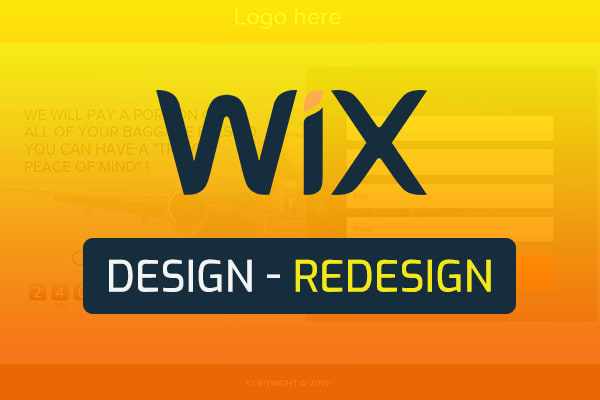 Gig Preview - Design wix website, wix redesign, wix ecommerce website