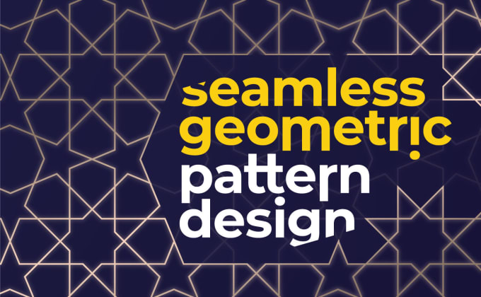 Gig Preview - Do seamless pattern design or geometric patterns