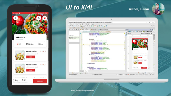 Gig Preview - Design android ui and prototype in XML