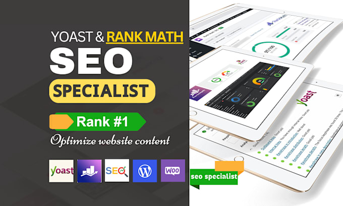 Gig Preview - Optimize website with rank math or yoast SEO