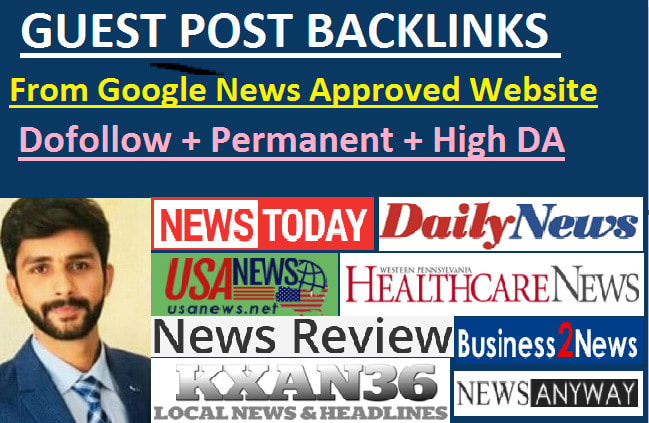 Gig Preview - Build SEO backlinks on google news site with dofollow links