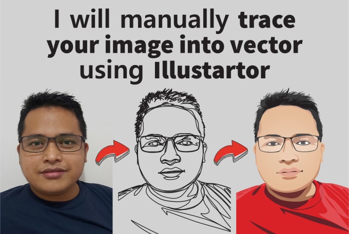 Gig Preview - Manually trace any of your image to vector