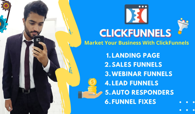 Gig Preview - Design clickfunnels sales funnel landing page in clickfunnels