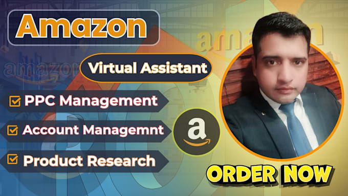 Gig Preview - Be your amazon virtual assistant fba listing ppc expert VA