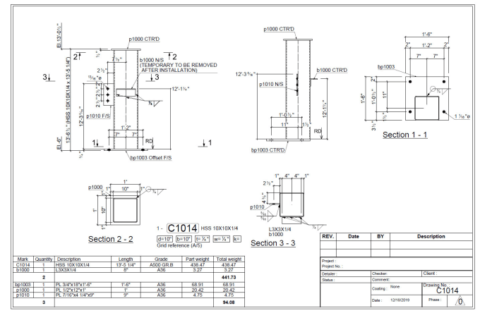 Gig Preview - Create tekla steel detailing