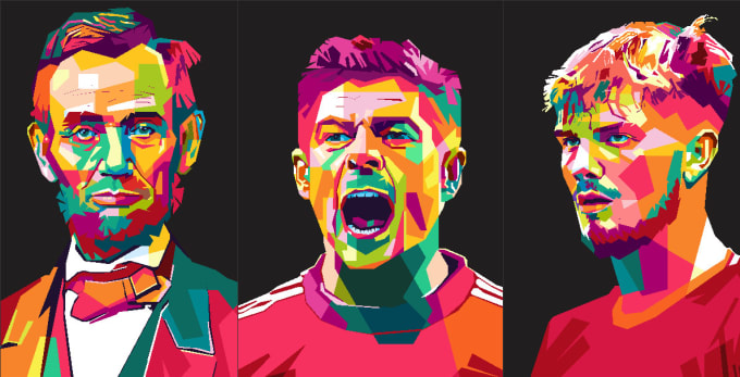 Gig Preview - Draw your photos in the wpap pop art style