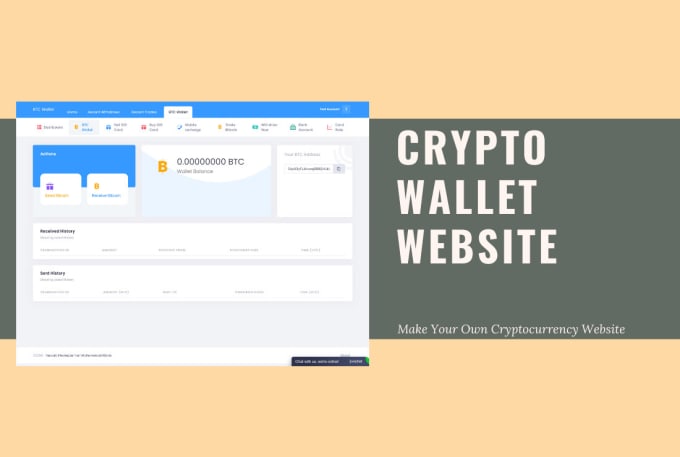 Bestseller - make crypto wallet website for you