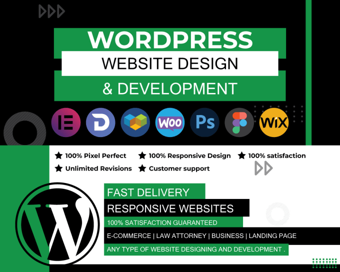 Gig Preview - Do wordpress website design and development , responsive professional wordpress