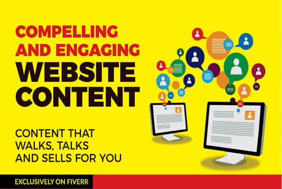 Gig Preview - Be your compelling website content writer