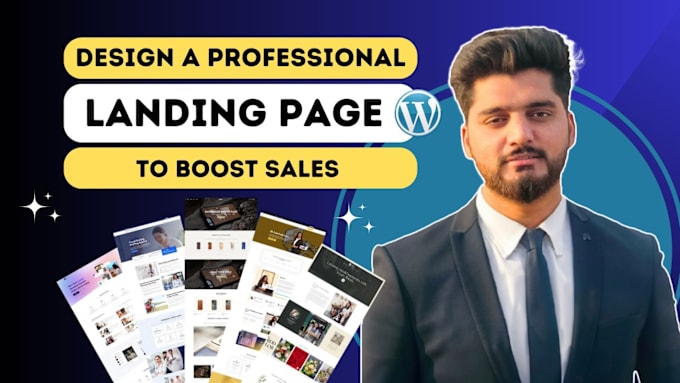 Gig Preview - Design a professional wordpress landing page to boost sales