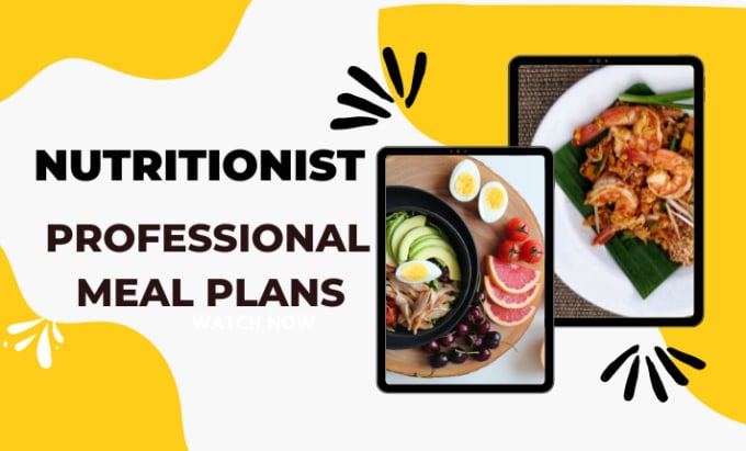 Gig Preview - Be your nutritionist and make your meal plan