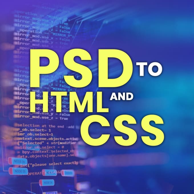 Gig Preview - Convert PSD to responsive HTML, CSS and bootstrap