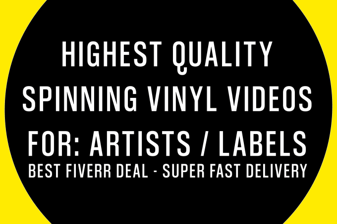 Bestseller - create a spinning vinyl record video to your song