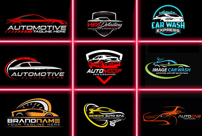 Gig Preview - Do professional auto detailing, automotive and car wash logo