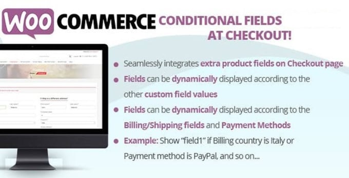 Gig Preview - Add create make conditional field checkout billing address woocommerce wordpress