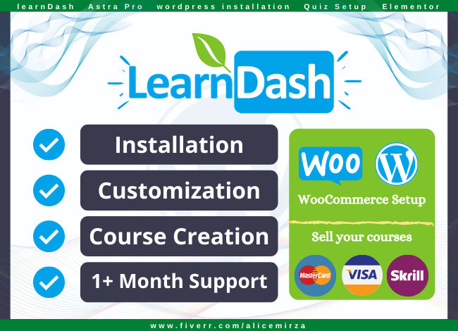 Gig Preview - Install and setup learndash wordpress lms plugin